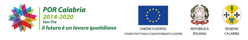 logo por calabria 2014-2020, logo unione europea, logo repubblica italiana, logo regione calabria