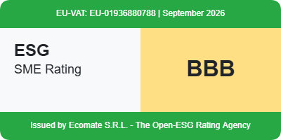 Ecomate ESG SME Rating BBB di ECOROSS, settembre 2026